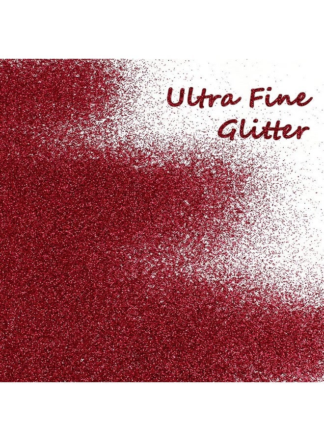 Estanoite 150G Extra Fine Holographic Cosmetic Glitter Ultra Fine Glitter Powder For Resin Tumblers Makeup Face Eye Hair Body Crafts Painting Arts Nail Art Diy Decoration (Wine Red) - Image 3