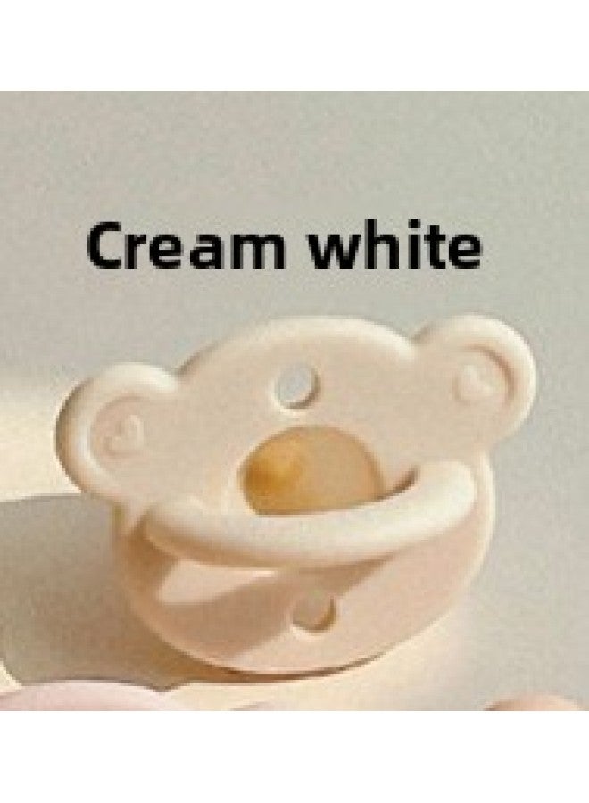 South Korea Doto Pacifier 0 To 3 To 6 Months Old And Over 2 Years Old To Prevent Expansion Of Newborn Baby Silicone Gas-Color:Cream White - Image 1