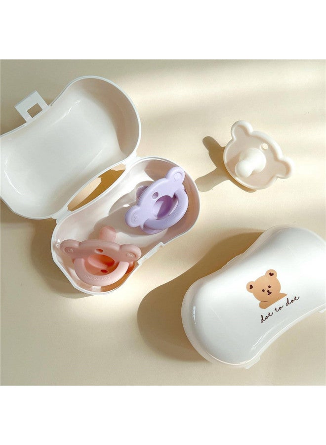 South Korea Doto Pacifier 0 To 3 To 6 Months Old And Over 2 Years Old To Prevent Expansion Of Newborn Baby Silicone Gas-Color:Cream White - Image 2