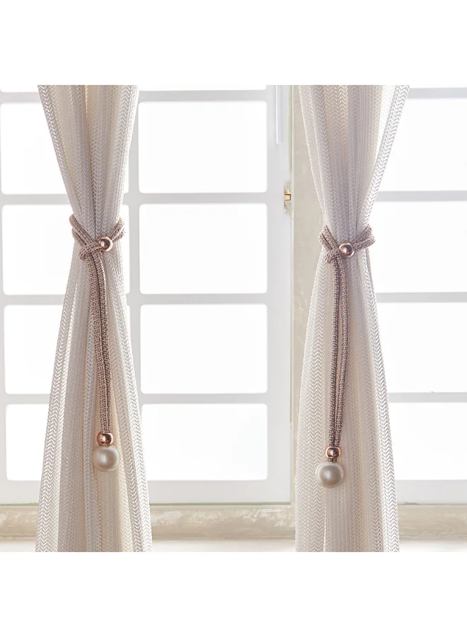 Home Box Dazzle 2-Piece Vera Curtain Tie Back Set