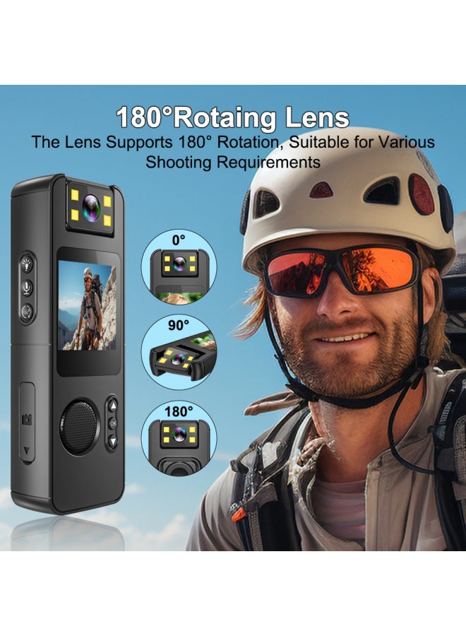Generic 4K HD Sports Camera Wifi Portable Wearing Back Clip With Screen Night Vision Sports DV Law Enforcement Recorder-Color:Camera Special Card 32g  - Image 3