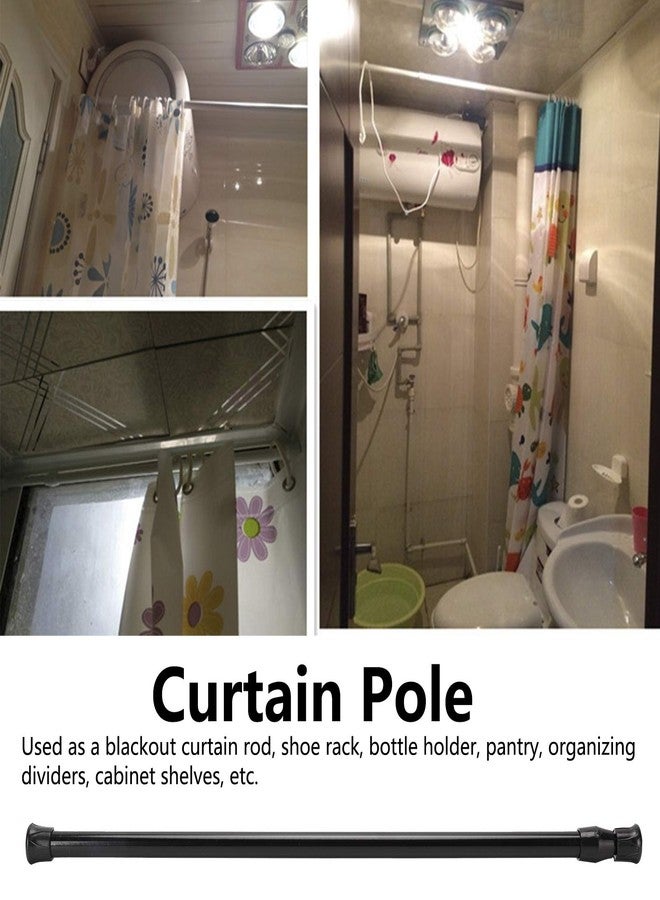 ناروت قضيب ستارة الحمام، قضيب ستارة الخزانة، طول قابل للتعديل من 40 إلى 70 سم، قضيب ستارة نافذة تلسكوبي قابل للتمديد بنابض، قضبان شد للنوافذ والمطبخ والحمام وخزانة الملابس - Image 4