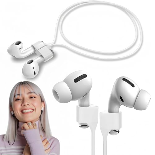ENBRWAS Magnetic Anti-Loss Ear-Pods Strap | Compatible with Ear-Pods Pro/3/2/1 | Soft Silicone Sports Neck Lanyard Cord | Secure Holder for Wireless Earbuds Accessories - Image 1