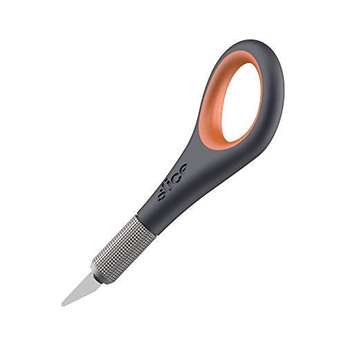 Slice Precision Knife, Finger Grip for Precision and Control, Safe Ceramic Blade Lasting 11x Longer than Metal, 1 Pack - Image 1
