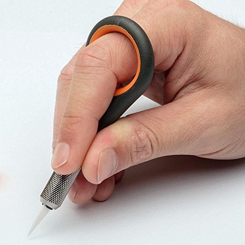 Slice Precision Knife, Finger Grip for Precision and Control, Safe Ceramic Blade Lasting 11x Longer than Metal, 1 Pack - Image 4