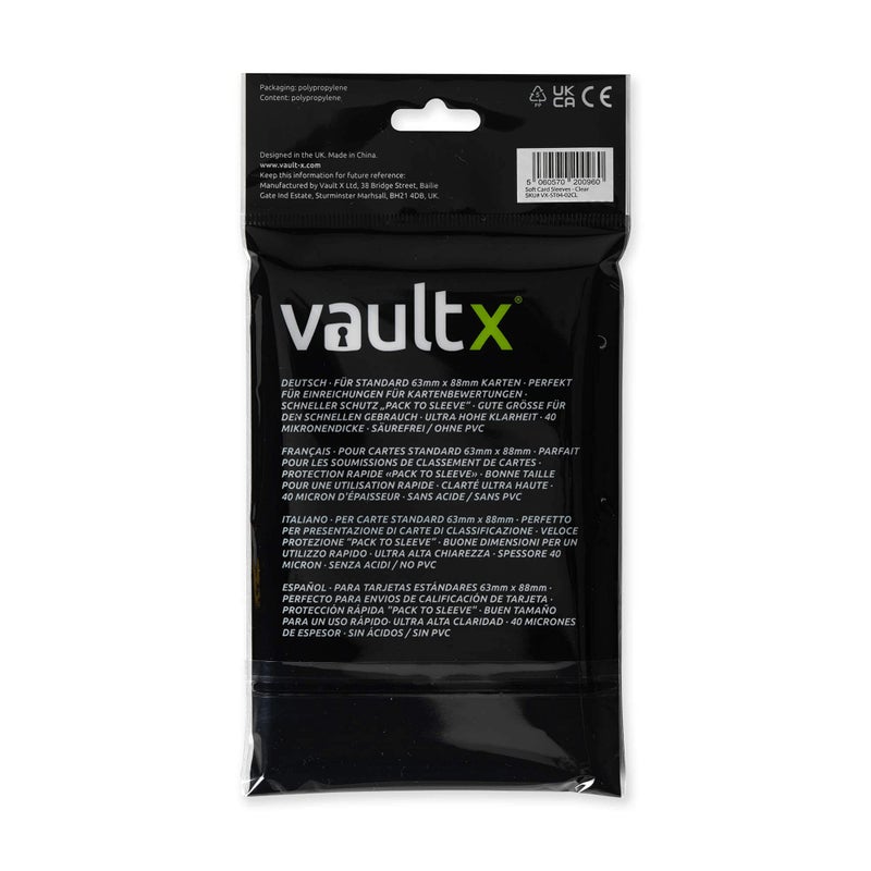 Vault X Trading Card Penny Sleeves, Soft, High Clarity, Collectible Card Games, TCG (400 Pack) - Image 3