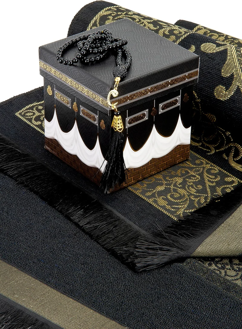 İhvan Ihvan Special Kaaba Boxed Gift Prayer Mat and Prayer Beads Set