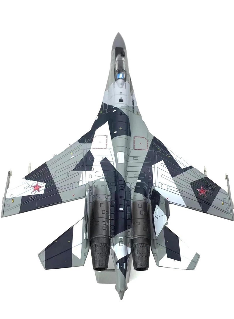 general Diecast Aircraft Model 1:100 Scale for Russian Su-35 Fighter Model Display Stand Collection SU35 Alloy Model Plane Mini Decorative Home for Aviation Enthusiasts - Image 4