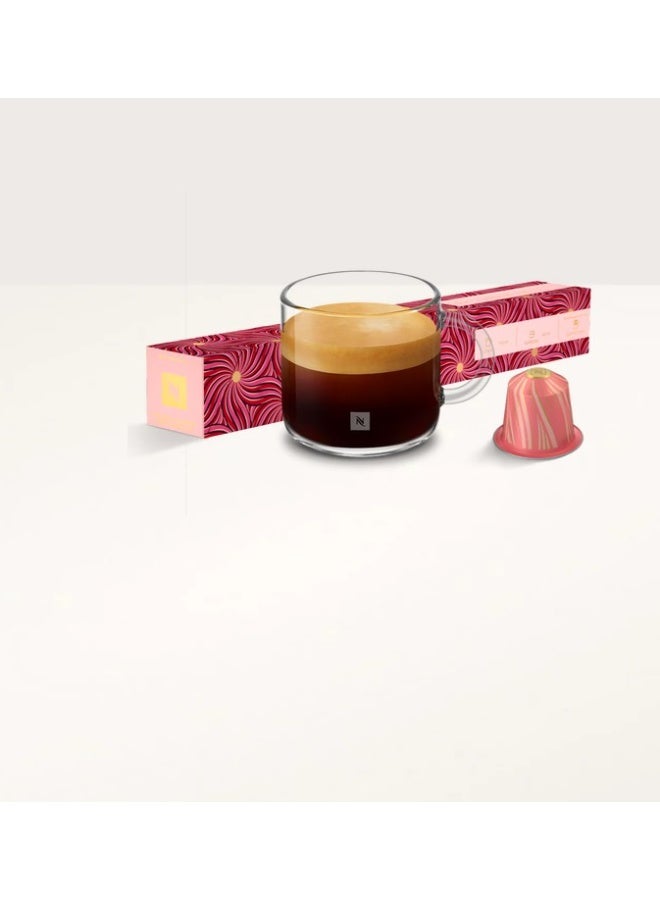 Nespresso مجموعة نيسبريسو الاحتفالية - كبسولات اللوز الحلو والهيبسكوس الأصلية - إصدار محدود