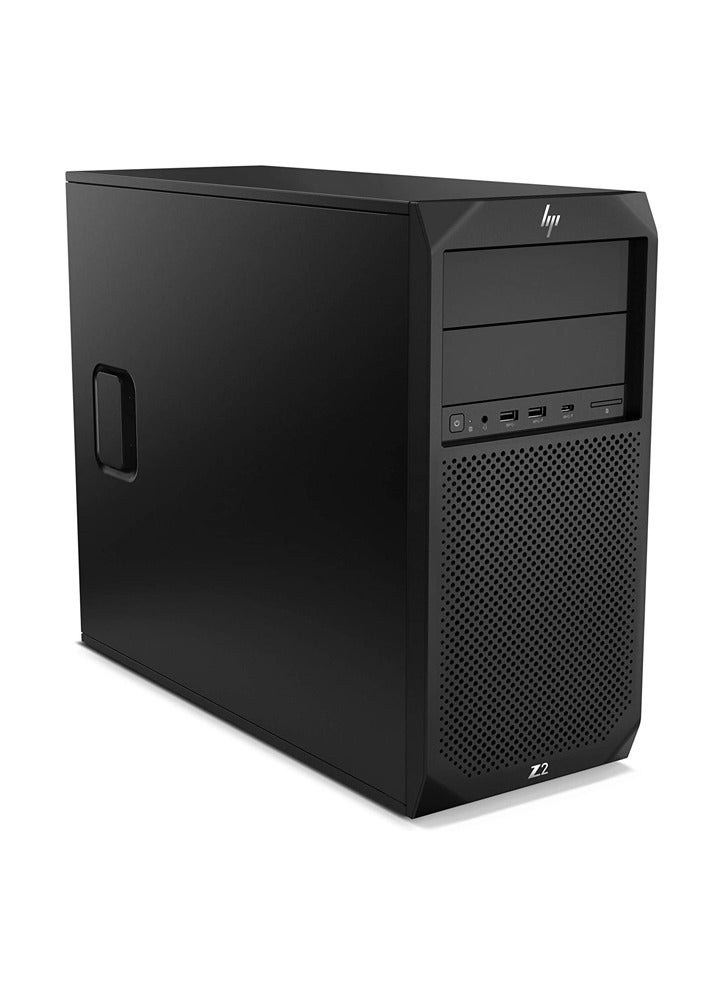 HP Z2 Tower G4 Workstation PC, CPU Xeon E-2104G 4C, Ram 8Gb DDR4 2656 DIMM, GFX Int UHD P630 Xeon, 1Tb Hdd 7200 Rpm SATA, DVD, Win 11 Pro Black - Image 1