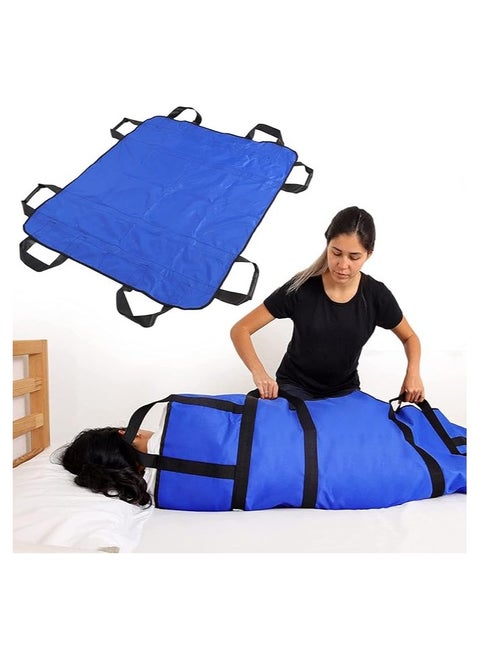 Reusable Multipurpose Transfer Sheet with Reinforced Handles, Hospital Sheets Transfer Board Patient, Soft Washable Positioning Bed Pad，for eldly