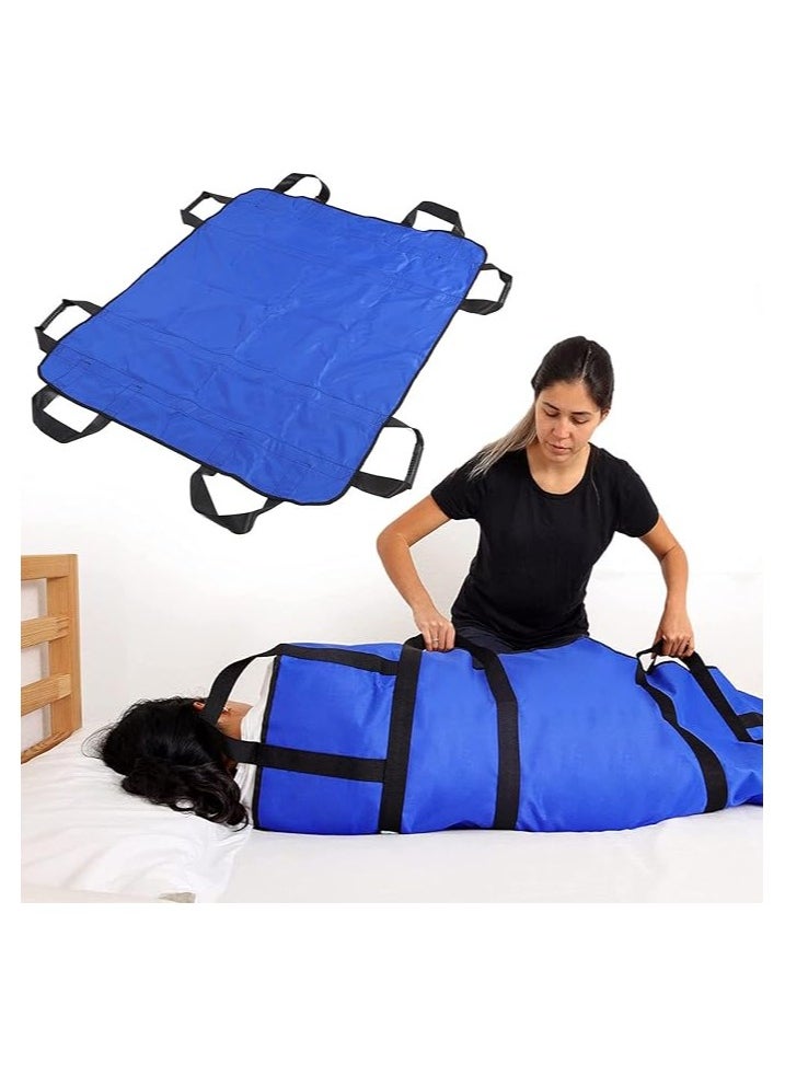 Reusable Multipurpose Transfer Sheet with Reinforced Handles, Hospital Sheets Transfer Board Patient, Soft Washable Positioning Bed Pad，for eldly
