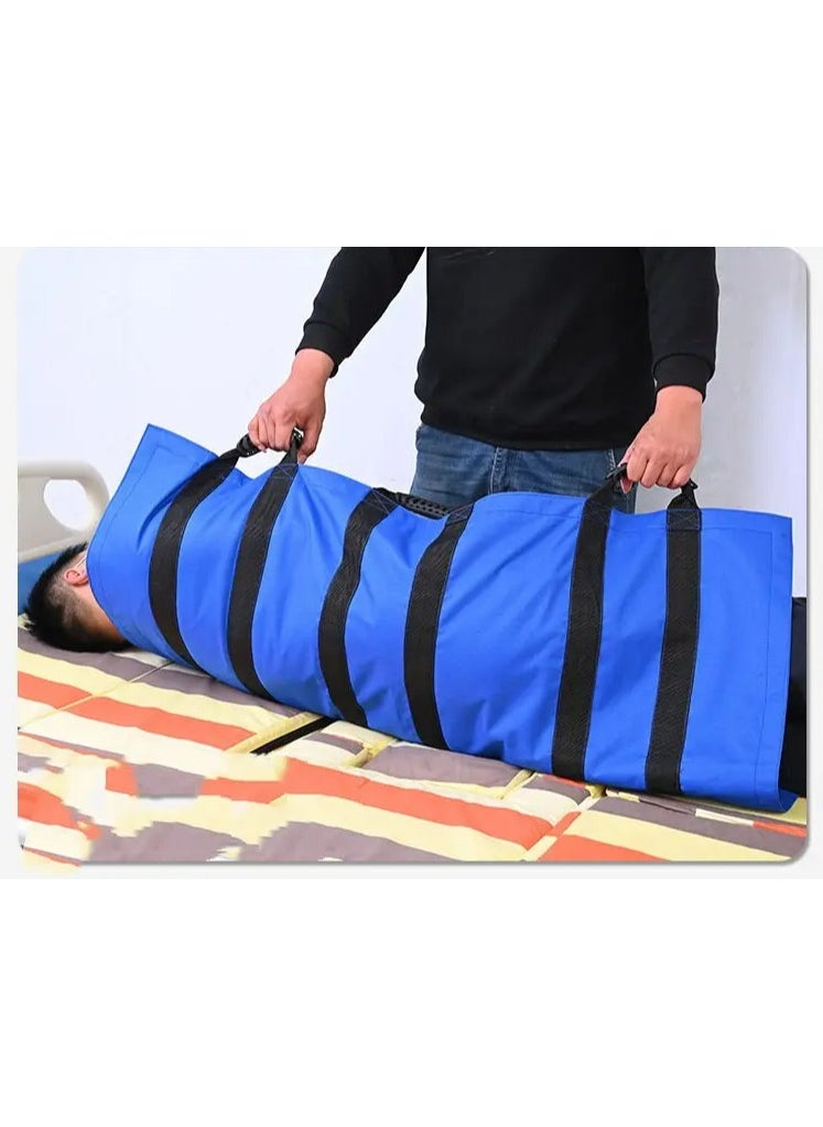 Reusable Multipurpose Transfer Sheet with Reinforced Handles, Hospital Sheets Transfer Board Patient, Soft Washable Positioning Bed Pad，for eldly