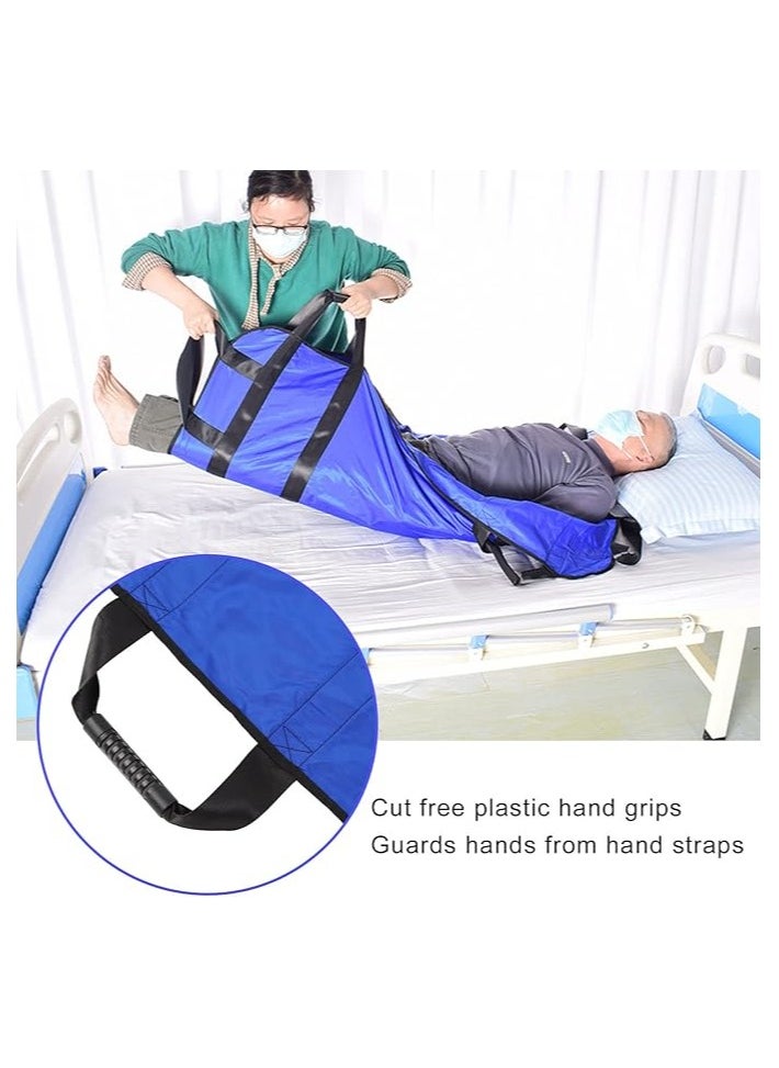Reusable Multipurpose Transfer Sheet with Reinforced Handles, Hospital Sheets Transfer Board Patient, Soft Washable Positioning Bed Pad，for eldly