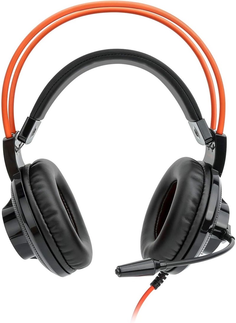 G925 Gaming Headset 3.5mm Stereo for PC Laptop PS4 Xbox One Over Ear Wired Headphones with Mic black