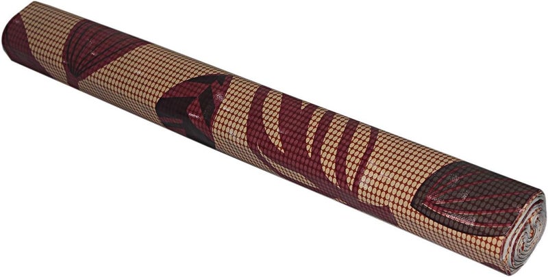 Kuber Industries Shelf Mat | Leaf Print Desk Mat | Placemat for Kitchen | PVC Non-Slip Drawer Sheets| Kitchen Cabinet Shelf Liner | 10 Meter | Maroon - Image 4
