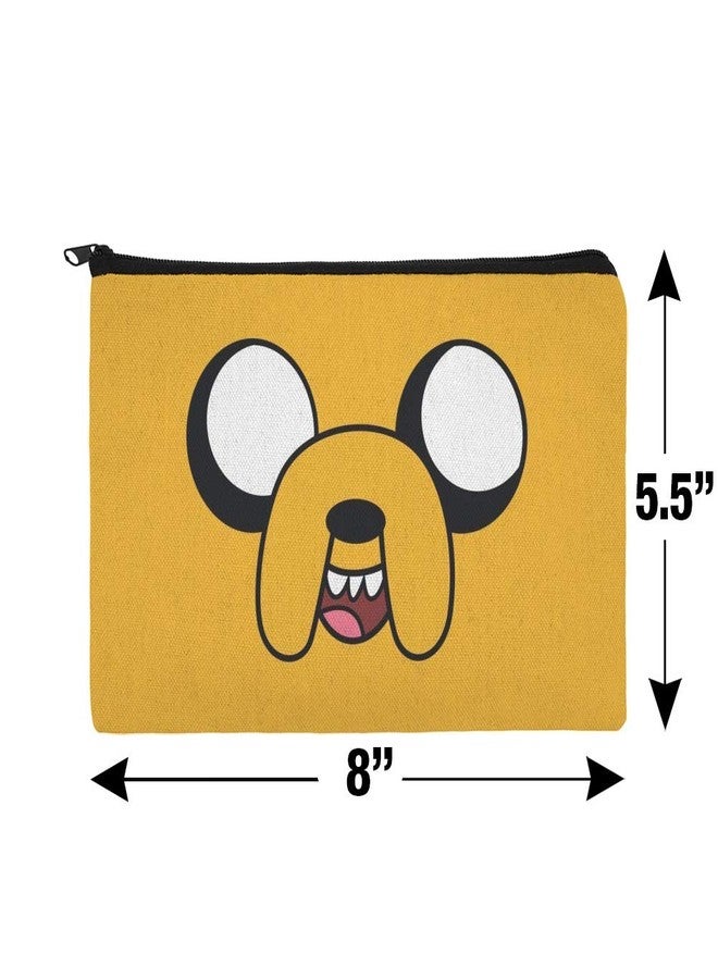 GRAPHICS & MORE Adventure Time Jake Head Pencil Pen Organizer Zipper Pouch Case - Image 4