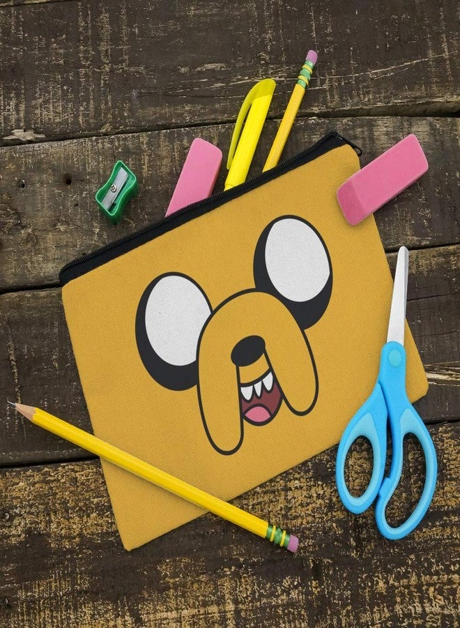 GRAPHICS & MORE Adventure Time Jake Head Pencil Pen Organizer Zipper Pouch Case - Image 2