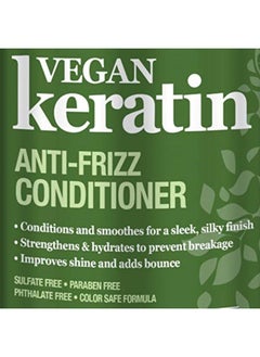 difeel Vegan Keratin Anti Frizz Conditioner 33.8 oz - Cruelty Free Vegan Conditioner  - Image 2