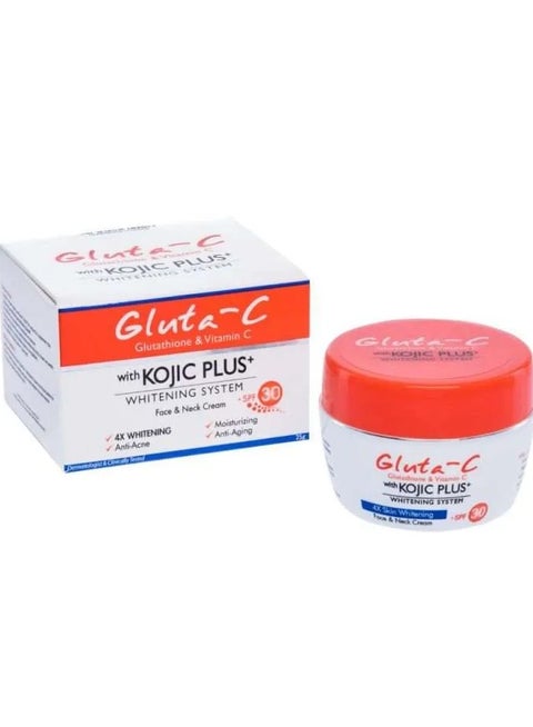 glutathione plus vitamin c cream GLUTA-C  Bright, protected & glowing skin every day  The Gluta-C with Kojic Plus+ Whitening System is enriched with Glutathione, & Kojic to help brighten dull skin, reduce refreshing with Pomegranate and Melon extracts for a pure moment of well Gluta-C Glutathione & Vitamin C