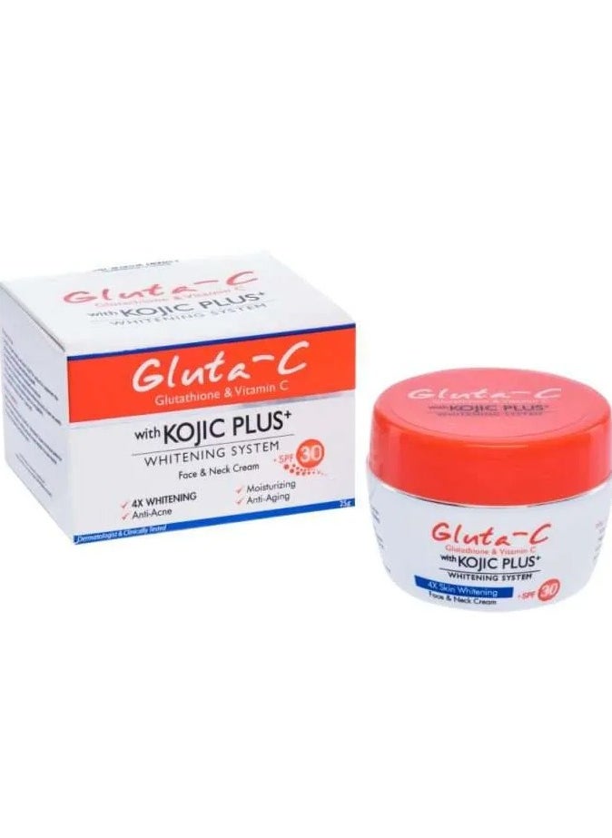 GLUTA C Ardent Glutathione And Vitamin C with Kojic Plus+ Whitening System Face And Neck Cream 25 g  - Image 1