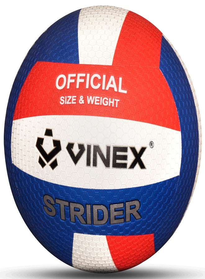 فينكس كرة طائرة فينكس ستريدر مقاس 5 - كرة طائرة للتدريب والمباريات مصنوعة من البولي يوريثان المُلصق، بمقبض سداسي | مثانة بوتيل متينة، مانعة للانزلاق، مقاومة للتآكل، وناعمة الملمس - Image 1