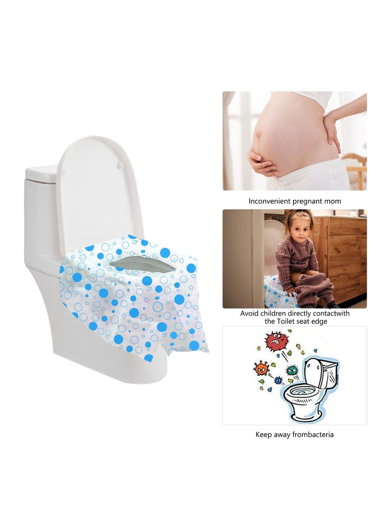SOLARAE 20-Pack Disposable Toilet Seat Covers for Travel and Public Restrooms - Hygienic Potty Protectors for Kids and Adults, Easy to Use and Sanitary Solution. - Image 4