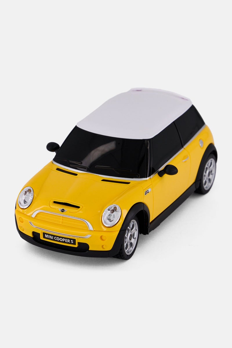 RASTAR RC Scale 1/24 Mini Cooper S, Yellow - Image 2