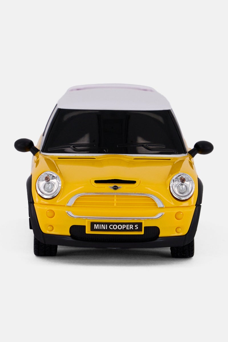 RASTAR RC Scale 1/24 Mini Cooper S, Yellow - Image 2