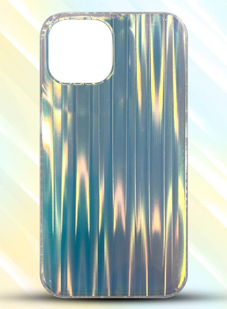 JOWAY ( Case for iphone 14 Plus ) Case Holographic Abstract Art Case Cover Gradient Rainbow Color Effect Aesthetic Hologram Stripe Pattern Back Cover - Image 3