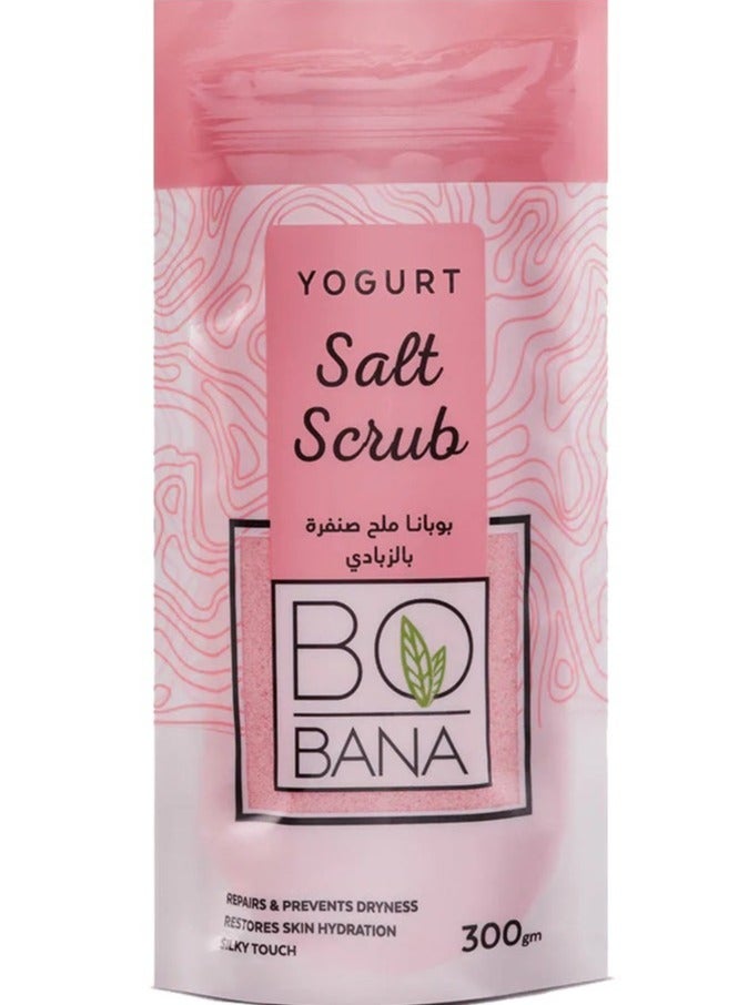 BOBANA Bobana yogurt salt scrub - hydrating & softening skin 300 g - Image 1