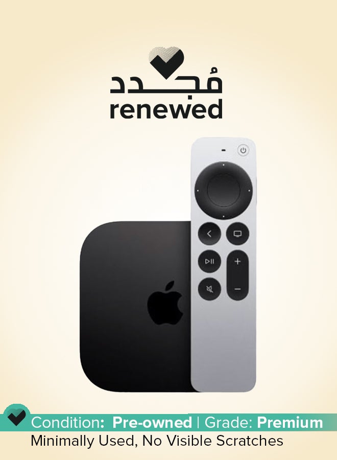 Apple Renewed - TV 4K Wi‑Fi with 64GB storage  3rd Gen black MN873HN/A black - Image 1