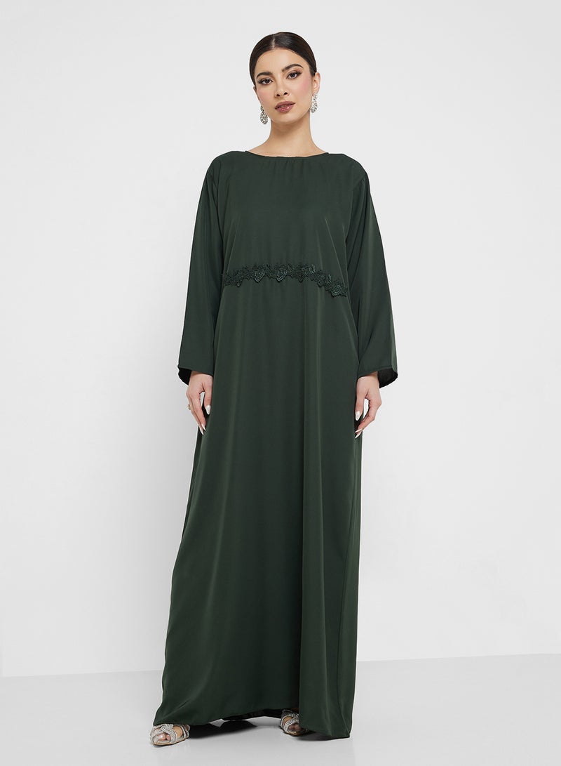 Khizana Embellished Detail Abaya - Image 4