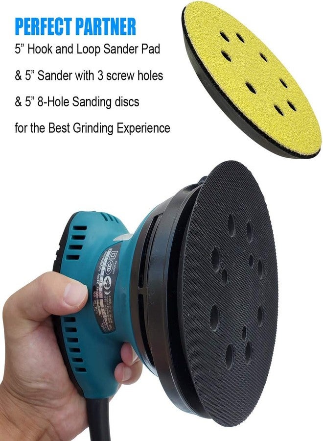 Tockrop Replacement Sander Pad for Makita 743081-8, 743051-7 - Fit BO5041/K, BO5010/K, BO5030/K, BO5031/K, XOB01Z Random Orbital Sanders - Standard 5" Hook and Loop Sander Pad - Image 5