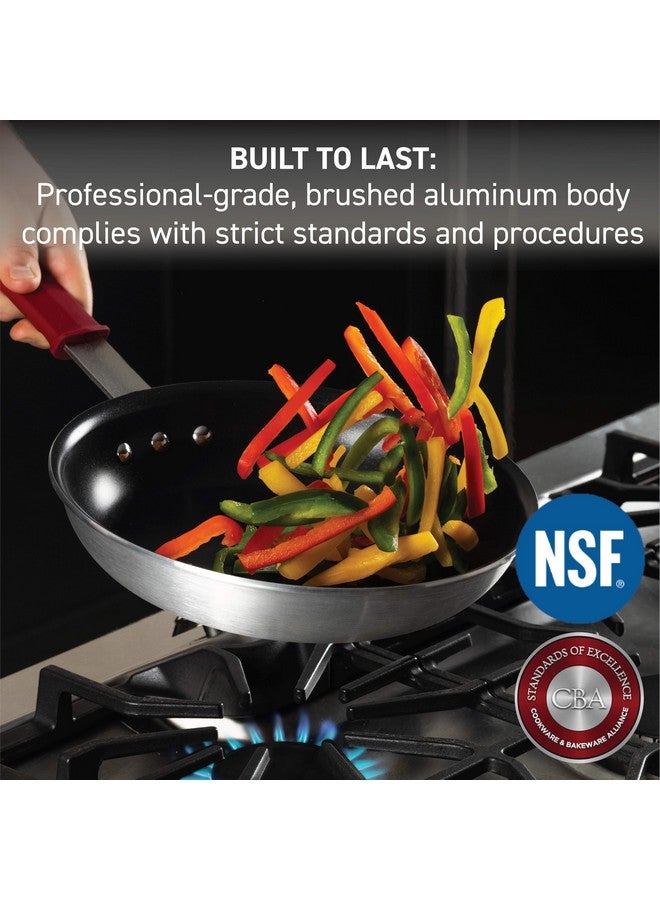 T-fal Professional VX3 Brushed Nonstick Fry Pan with Stainless Steel Handle 10 Inch, Oven Broiler Safe 400F, Cookware, Pots and Pans, Frying Pan, Restaurant Grade, Certified by the NSF and CBA, Black - Image 2