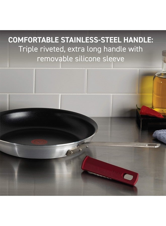 T-fal Professional VX3 Brushed Nonstick Fry Pan with Stainless Steel Handle 10 Inch, Oven Broiler Safe 400F, Cookware, Pots and Pans, Frying Pan, Restaurant Grade, Certified by the NSF and CBA, Black - Image 5