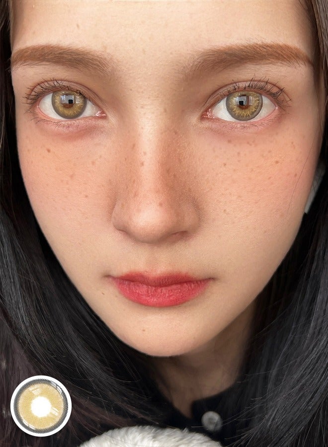 سيدة جديدة عدسات لاصقة ملونة بنية من فريش ليدي للاستخدام السنوي - Image 4