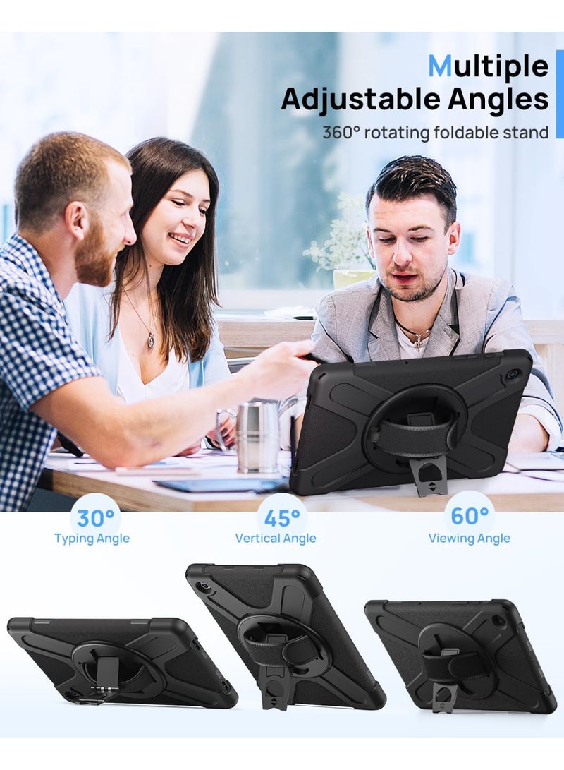 YoYoTech Case for Samsung Galaxy Tab A9 Case 8.7 inch 2023 (SM-X110/X115/X117) 360° Rotating Book Cover Protective Case with Auto Wake/Sleep for Galaxy Tab A9 (Black) - Image 4