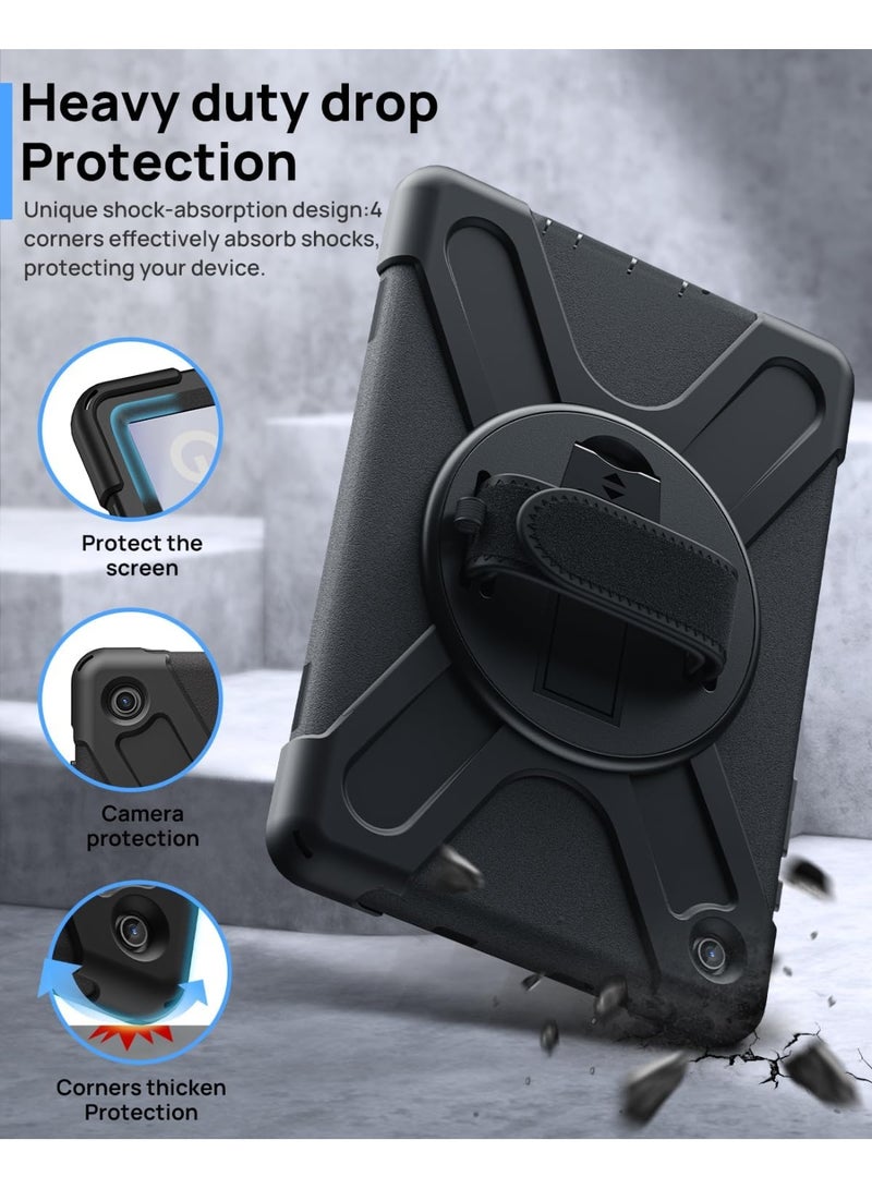 YoYoTech Case for Samsung Galaxy Tab A9 Case 8.7 inch 2023 (SM-X110/X115/X117) 360° Rotating Book Cover Protective Case with Auto Wake/Sleep for Galaxy Tab A9 (Black) - Image 5