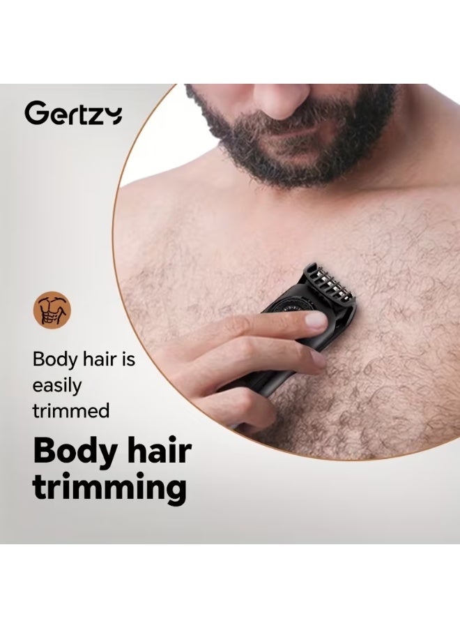 Gertzy Men'S Electric Razors with USB Charging, Featuring a Digital Screen, Professional Beard Trimmers, Hair Clippers, And a Complete Grooming Kit. - Image 4