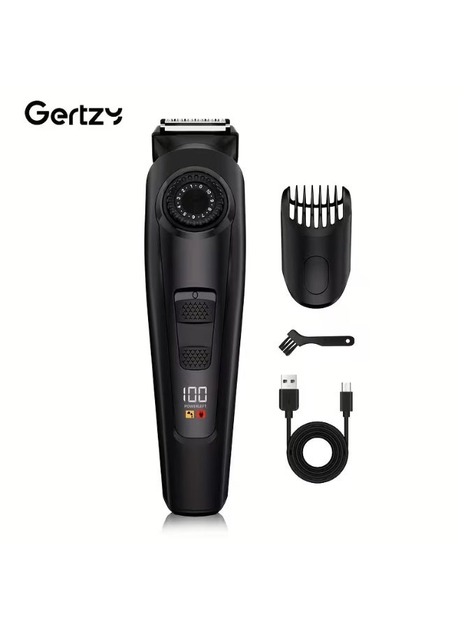 Gertzy Men'S Electric Razors with USB Charging, Featuring a Digital Screen, Professional Beard Trimmers, Hair Clippers, And a Complete Grooming Kit. - Image 1