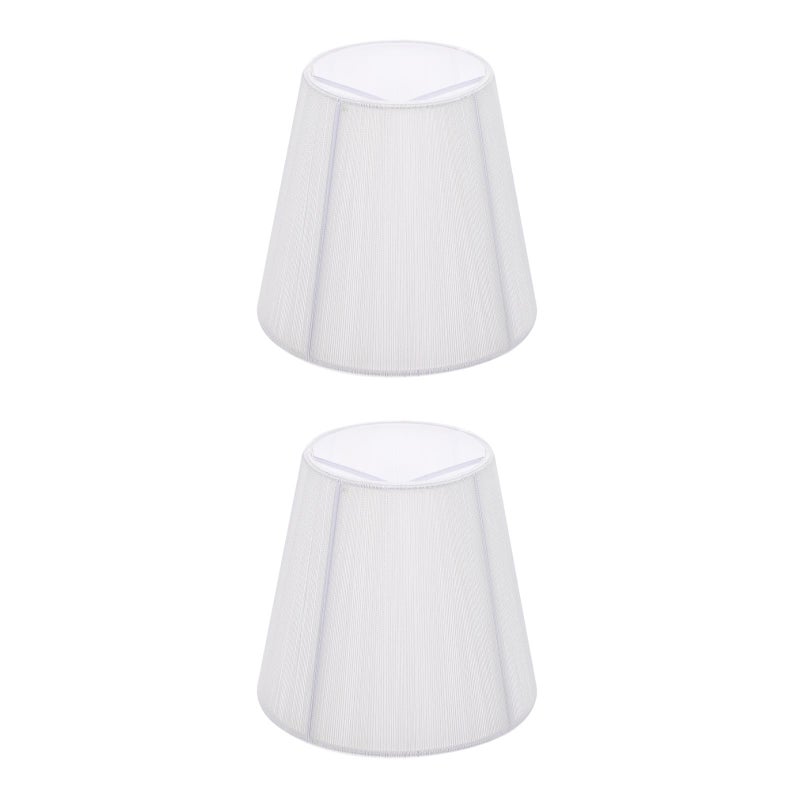 2pcs Nordic Style Cloth Art Lamp Shade Clip-bulb Light Shade Lamp Cover - Image 1