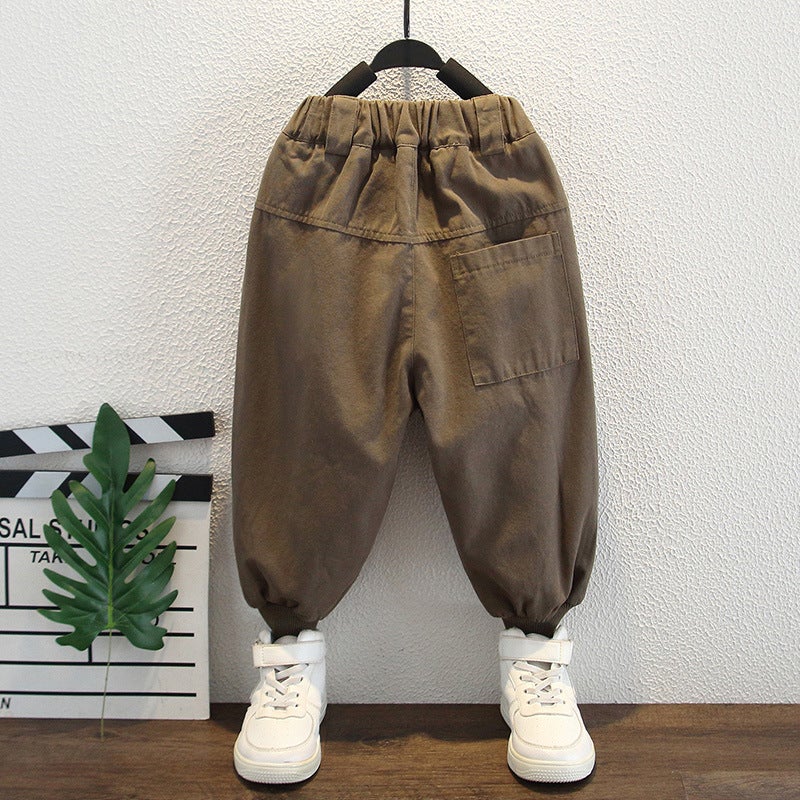 Men's Baby 2025 New Spring and Autumn Pants Boys Western Style Men's Baby Children's Casual Sports Workwear Spring - Image 4