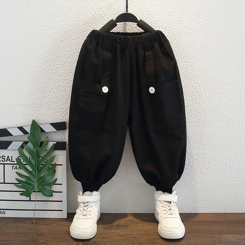 Men's Baby 2025 New Spring and Autumn Pants Boys Western Style Men's Baby Children's Casual Sports Workwear Spring - Image 3
