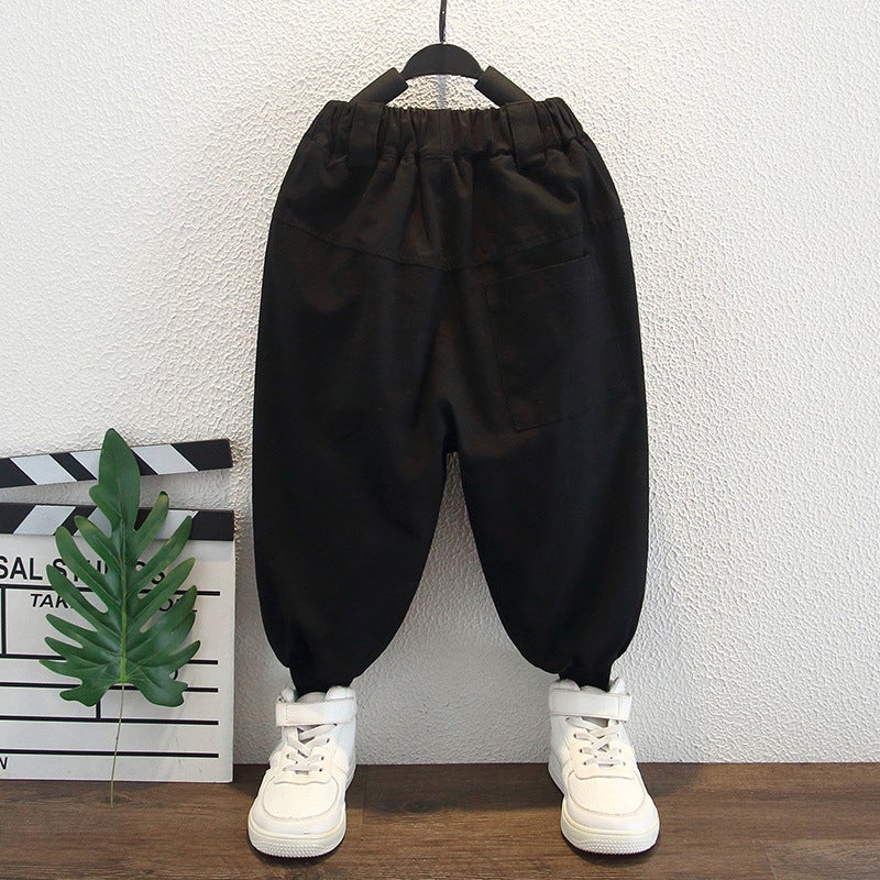 Men's Baby 2025 New Spring and Autumn Pants Boys Western Style Men's Baby Children's Casual Sports Workwear Spring - Image 5