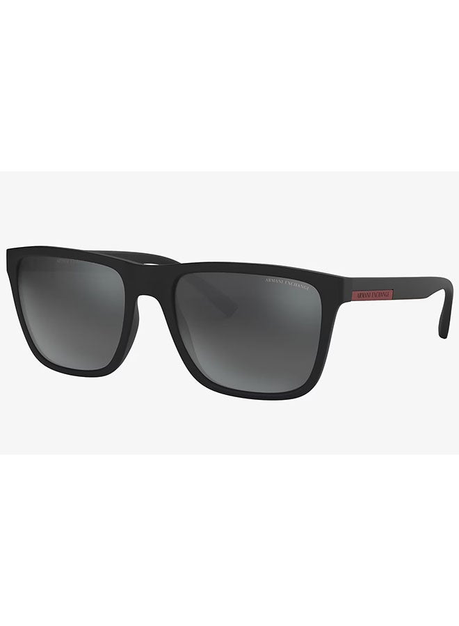 Armani Exchange نظارات شمسية مربعة الشكل للرجال - AX4080S 80786G 57 - حجم العدسة: 57 مم - Image 2