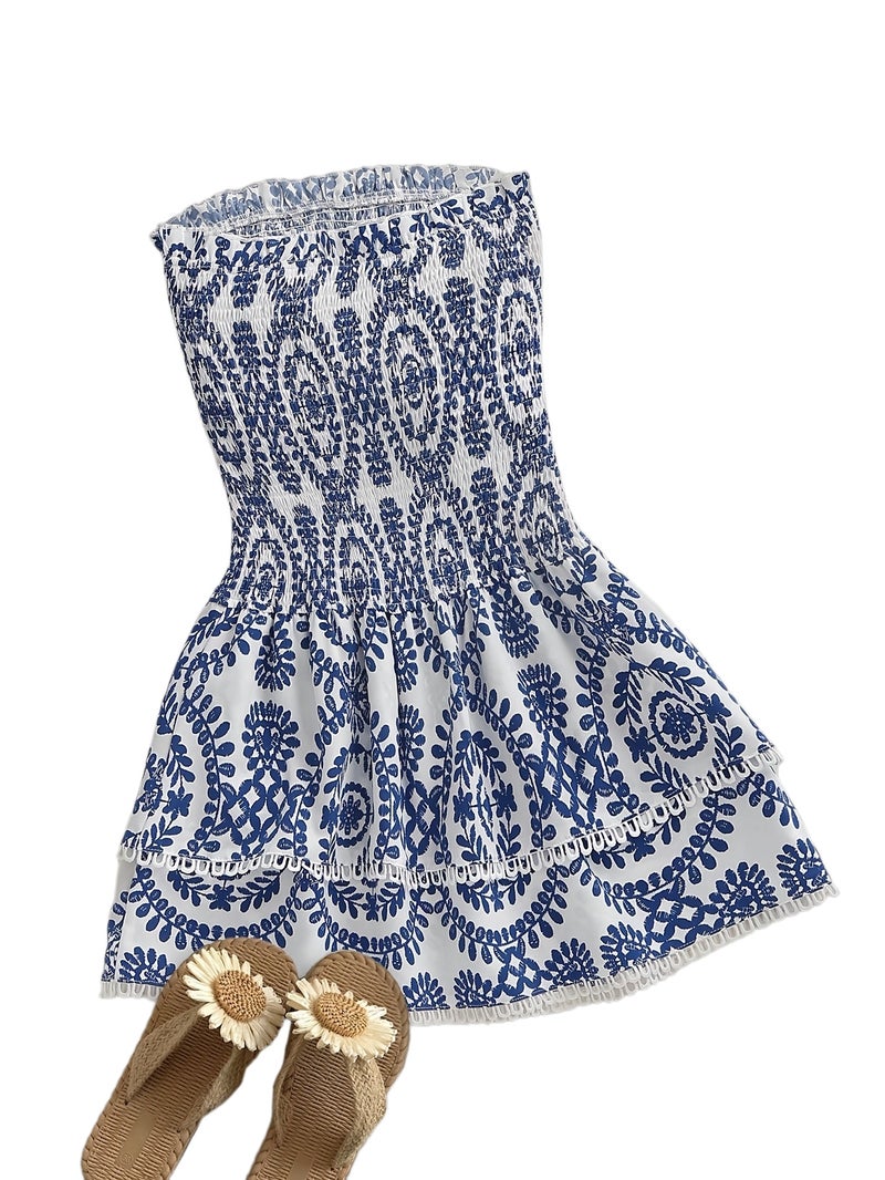 Bohemian-style Elegant A-line Skirt - Image 1
