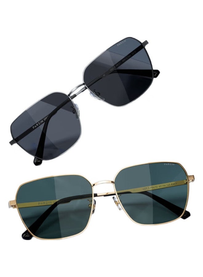 PARZIN Nylon Polarized Sunglasses Polygonal Frame Eyewear Cool Men'S Driving Safety Sunglasses Male 8267 - Image 2