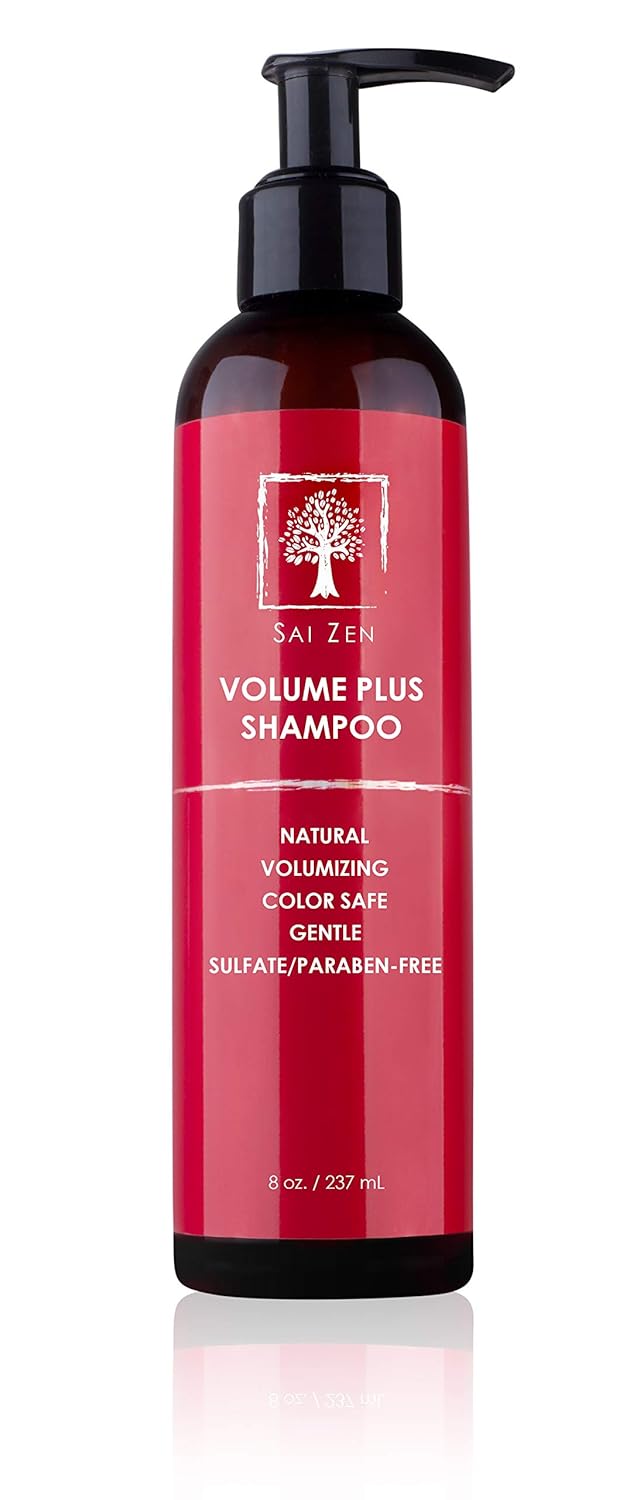 Volume Plus Shampoo  AntiThinning and Volumizing Formula  Made in USA Sulfate and Paraben Free  All Hair Types 8 oz