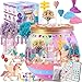 SparkleMe Unicorn Terrarium Crafts Kit for Kids LED Night LightUp DIY Toys with Remote Fun Birthday Gifts for Girls Ages 5 6 7 8 9 10 Years Old Creative Arts Crafts Activity Set - Image 3